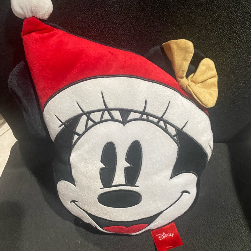 Disney Red and Black Minnie Mouse Pillow
